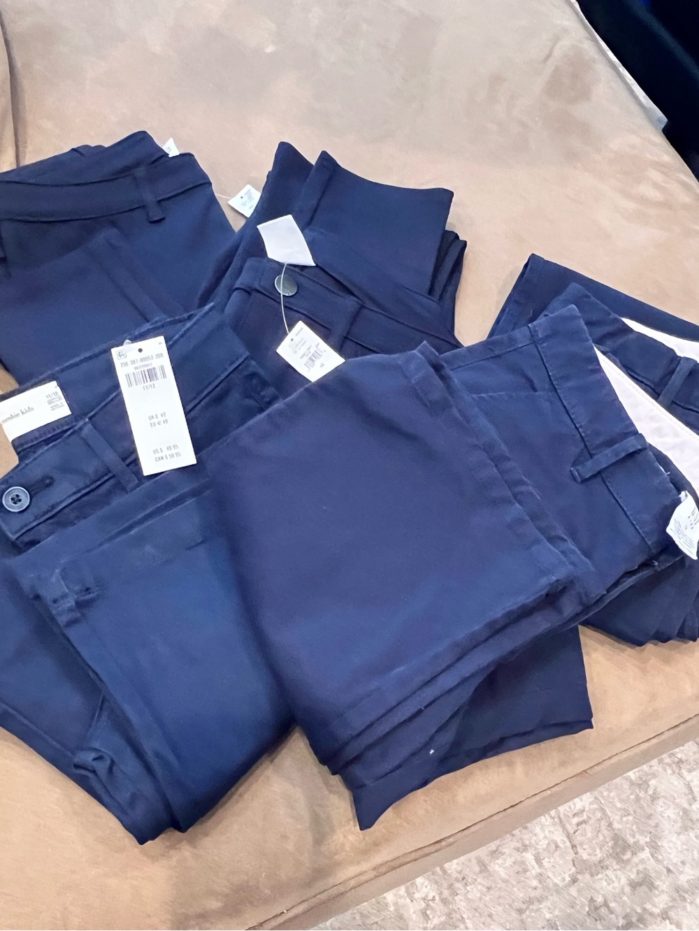 Pack of 5- Girls School Uniform Bottoms - Classic Navy